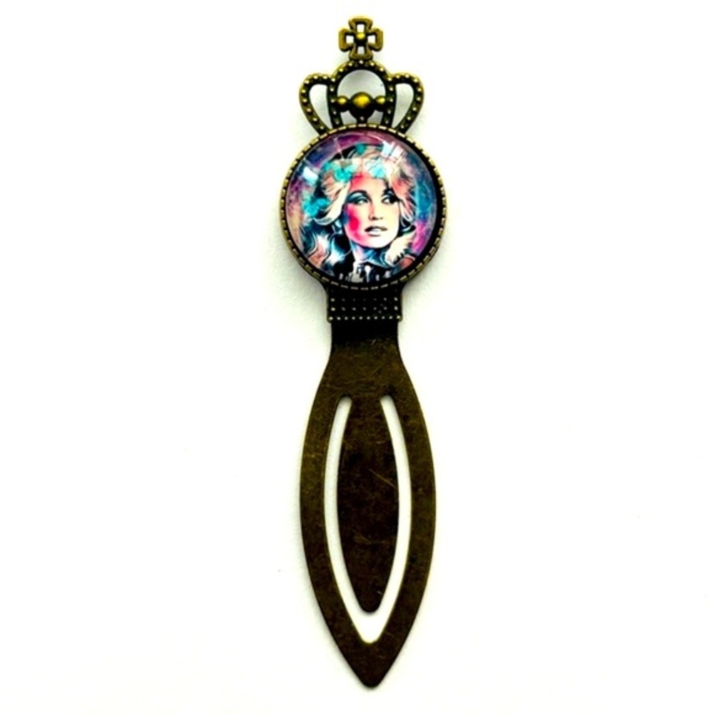 Dolly Parton Queen Metal Bookmark, Handmade, NWT